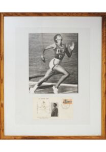 1960 Wilma Rudolph Autographed Photo & Rare FDC Rome Olympics Framed Display