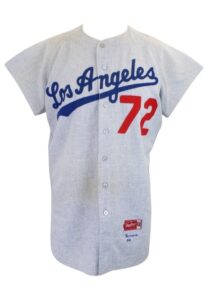 1960s-70s Los Angeles Dodgers Game-Used Road Flannel Jersey & Pants