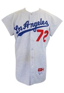 1960s-70s Los Angeles Dodgers Game-Used Road Flannel Jersey & Pants