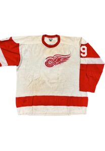 1960s Gordie Howe Detroit Red Wings Game-Used & Signed Jersey