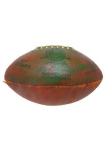 1960s Green Bay Packers Game Ball Presented to Lionel Aldridge