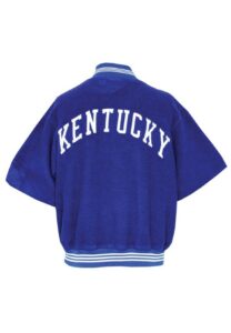 1960s Kentucky Wildcats Worn Fleece Warm-Up Jacket Attributed To Pat Riley