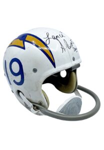 1960s Lance Alworth SD Chargers Game-Used & Signed Helmet