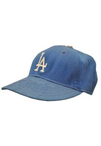 1960s Maury Wills Los Angeles Dodgers Autographed Cap with Signed Photo