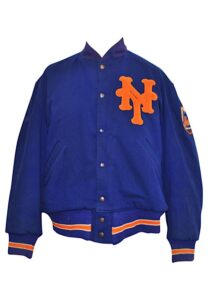 1960s New York Mets Player-Issued Jacket autographed by Lenny Randle