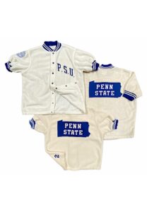 1960s Penn State Nittany Lions Player-Worn Fleece Warm-Up Jackets