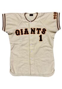 1960s Sadaharu Oh Tokyo Giants Game-Used Home Flannel Jersey