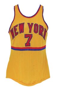 1961-1962 Joe Ruklick ABL New York Tapers Game-Used Home Jersey (Very Rare)