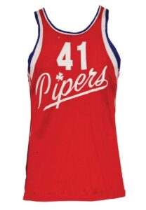 1961-62 #41 Cleveland Pipers ABL Game-Used Road Jersey