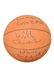 1961-62 Philadelphia Warriors Team Autographed Basketball