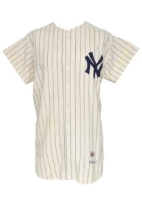 1961 Bob Hale New York Yankees Game-Used Home Flannel Jersey