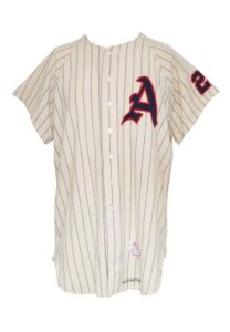 1961 Dan Pfister Kansas City Athletics Game-Used Home Flannel Jersey