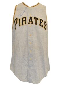 1961 Donn Clendenon Rookie Pittsburgh Pirates Game-Used & Autographed Road Flannel Vest