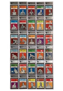 1961 Fleer Basketball Near-Complete Set