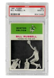 1961 Fleer Bill Russell “In Action” #62