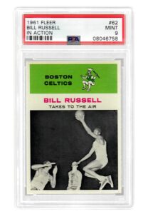 1961 Fleer Bill Russell “In Action” #62