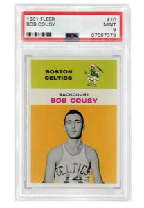 1961 Fleer Bob Cousy #10