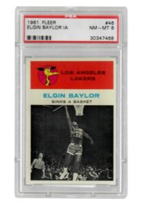 1961 Fleer Elgin Baylor “In Action” #46