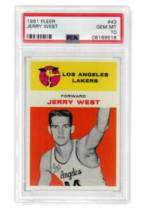 1961 Fleer Jerry West #43