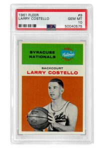 1961 Fleer Larry Costello #9