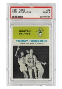 1961 Fleer Tom Heinsohn “In Action” #54