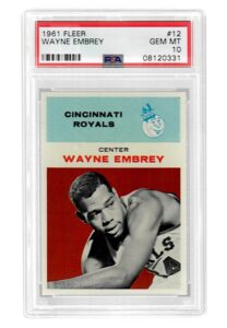 1961 Fleer Wayne Embrey #12