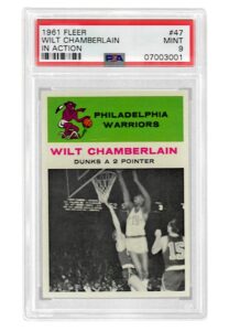 1961 Fleer Wilt Chamberlain “In Action” #47