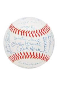 1961 New York Yankees Reunion Team-Signed Baseballs