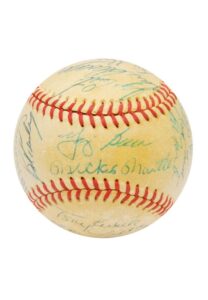 1961 New York Yankees Team-Signed Baseball