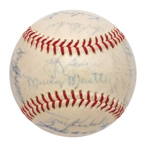 1961 New York Yankees Team Signed Baseball