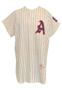 1961 No. 56 Kansas City Athletics Game-Issued Home Flannel Jersey