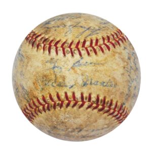 1961 NY Yankees World Championship Team Autographed Baseball