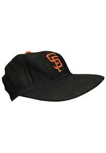 1961 Willie Mays San Francisco Giants Game-Used & Autographed Cap Gifted To Waite Hoyt Attributed To Incredible Single-Game Four Home Run Performance