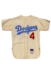 1962 Duke Snider LA Dodgers Home Flannel Display Jersey