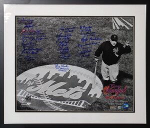 1962 Framed NY Mets Team Autographed Photo