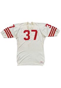 1962 Jimmy Johnson SF 49ers Game-Used & Dual Autographed Durene Jersey