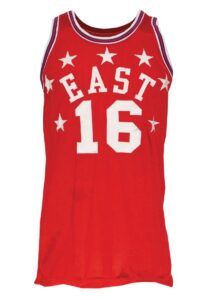 1962 “Jumping” Johnny Green NBA All-Star Game-Used Eastern Conference Jersey (Green LOA)