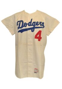 1962 Los Angeles Angels Duke Snider Display Home Flannel Jersey