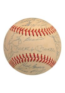 1962 New York Yankees Team-Signed Baseball with Sandy Koufax