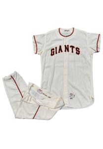 1962 SF Giants #20 Game-Used Home Flannel Uniform