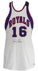 1963-1964 Jerry Lucas Rookie Cincinnati Royals Game-Used & Autographed Home Jersey