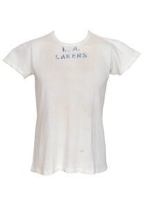 1963-64 Mel Gibson LA Lakers Worn Practice Shirt