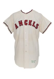 1963 Bo Belinsky Los Angeles Angels Game-Used Home Flannel Uniform