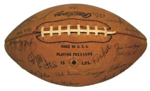 1963 Boston Patriots & 1971 KC Chiefs Team Autographed Footballs