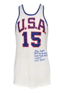 1963 Don Kojis Team USA Pan American Games Game-Used & Autographed Home Jersey