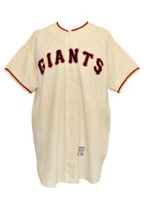 1963 Don Larsen San Francisco Giant Game-Used Home Jersey