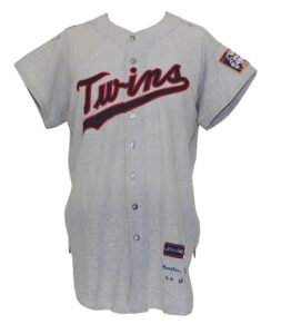 1963 Don Mincher Minnesota Twins Game-Used Road Jersey