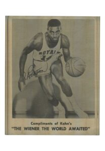 1963 Kahn’s Wieners Oscar Robertson Basketball Card