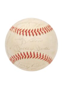 1963 NY Yankees Team Autographed Baseball