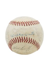 1963 NY Yankees Team Signed OAL Baseball With Mantle & Maris